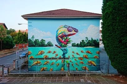 Foto de Mural Camaleón Bastian Riak @ Marcos Ornosa