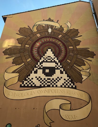 Foto de Mural Technologia Omnipotens Regnat