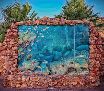 Foto de Mural de azulejo fondo marino La Isleta