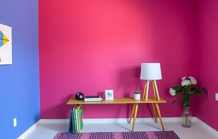 Pintando una Habitación con Un Color y Otro