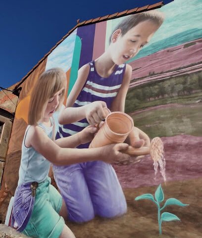 Foto de Mural artístico "Siembra tus sueños"