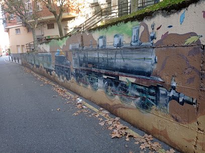 Foto de Mural con motivos ferroviarios