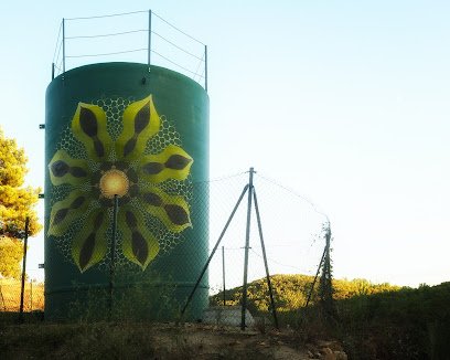 Foto de Mural graffiti 16 "Botón charro vegetal"