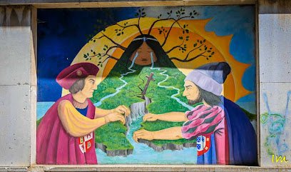 Foto de Mural n°11. "Encuentro entre Dos Mundos"