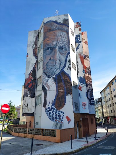 Foto de Mural homenaje a Isaac Díaz Pardo