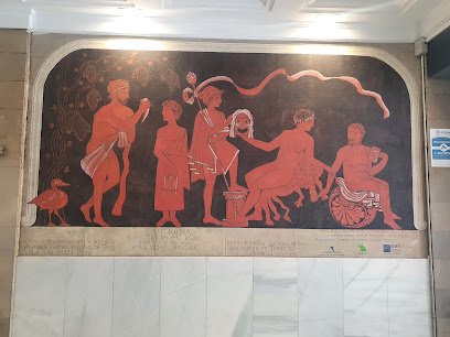 Foto de Pinturas murales Facultad de Bellas Artes UCM